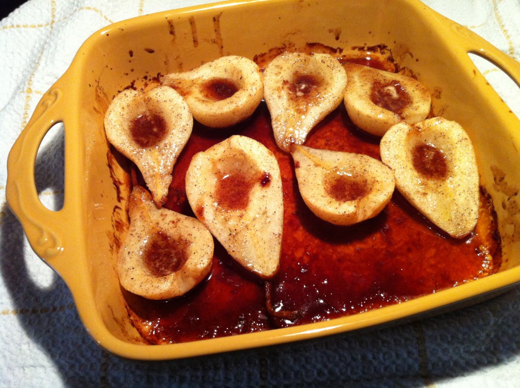 gluten free roasted pears