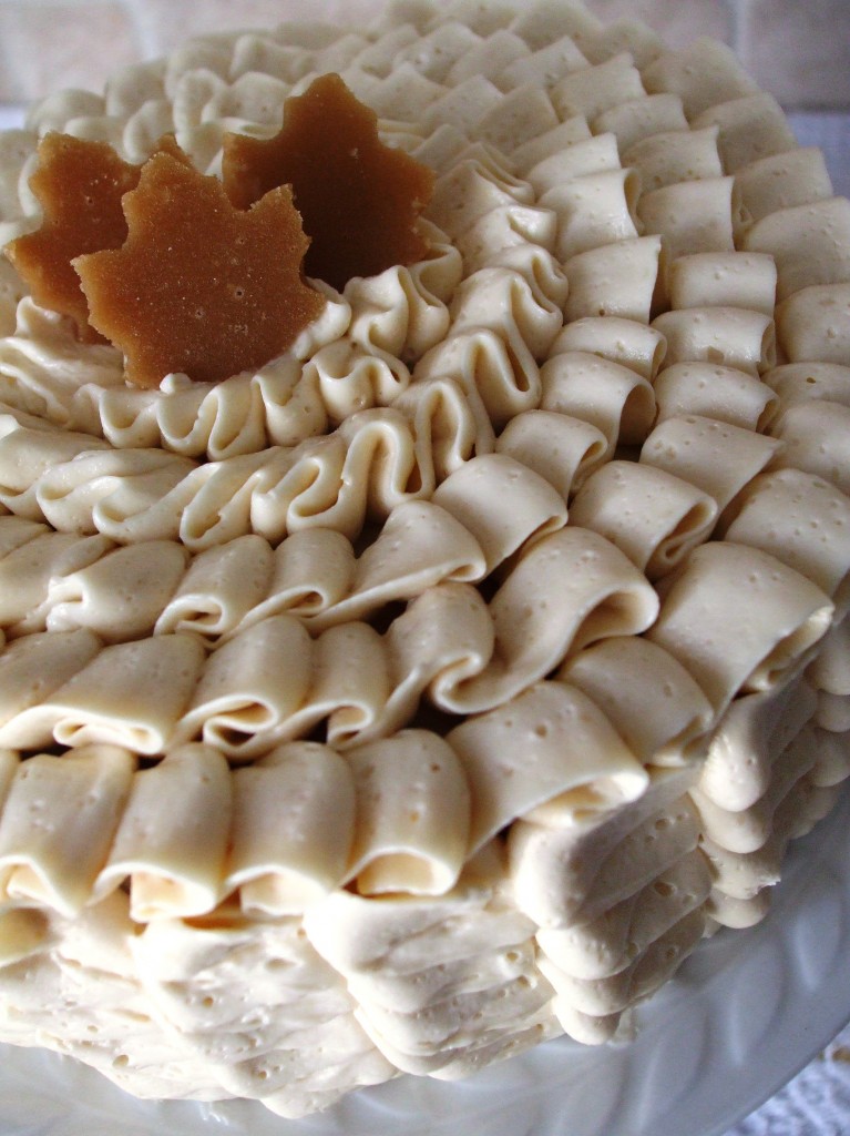 Gluten Free Maple Cardamom Ruffle-Cake