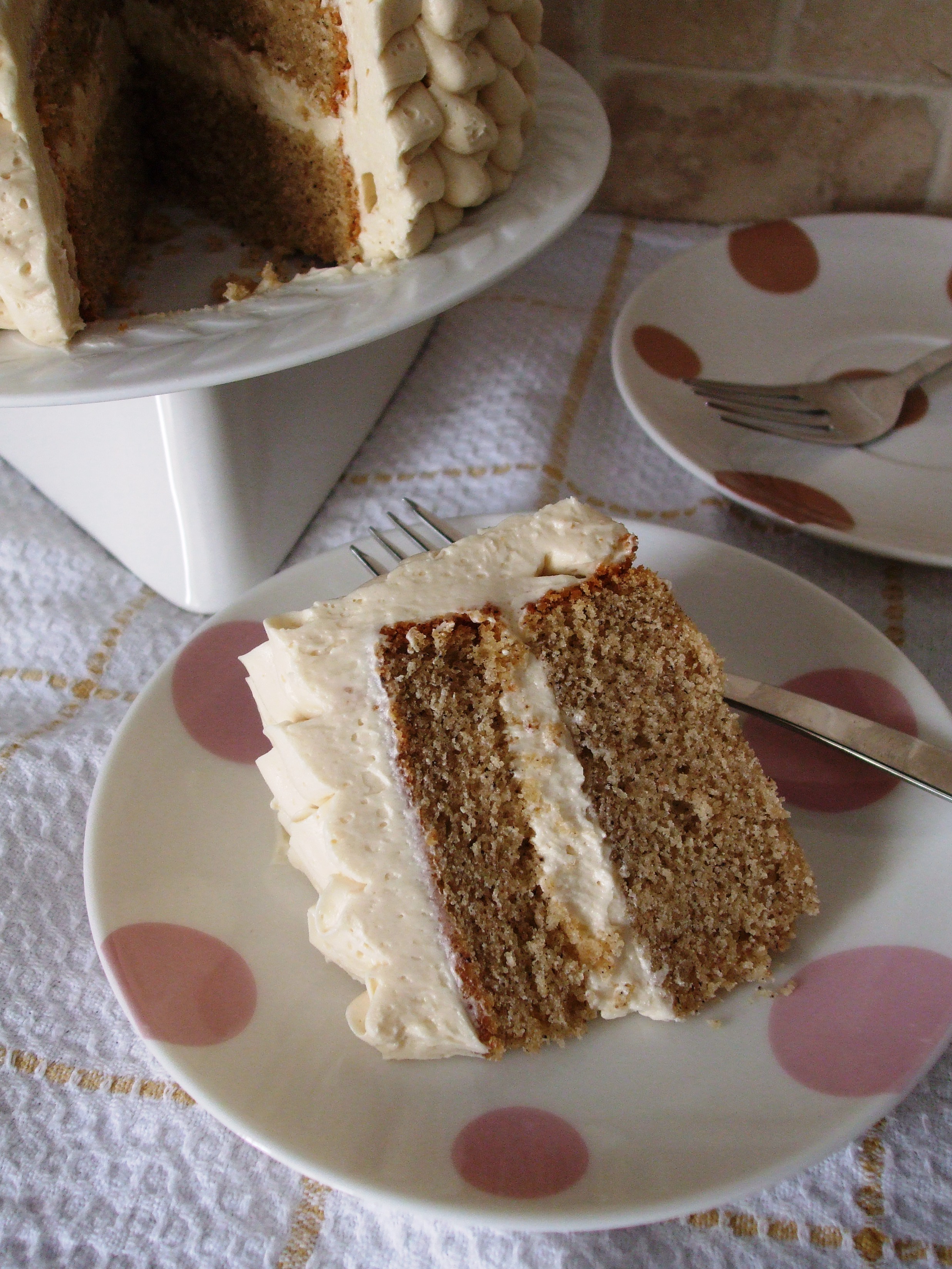 Gluten Free Maple Cardamom Ruffle Cake