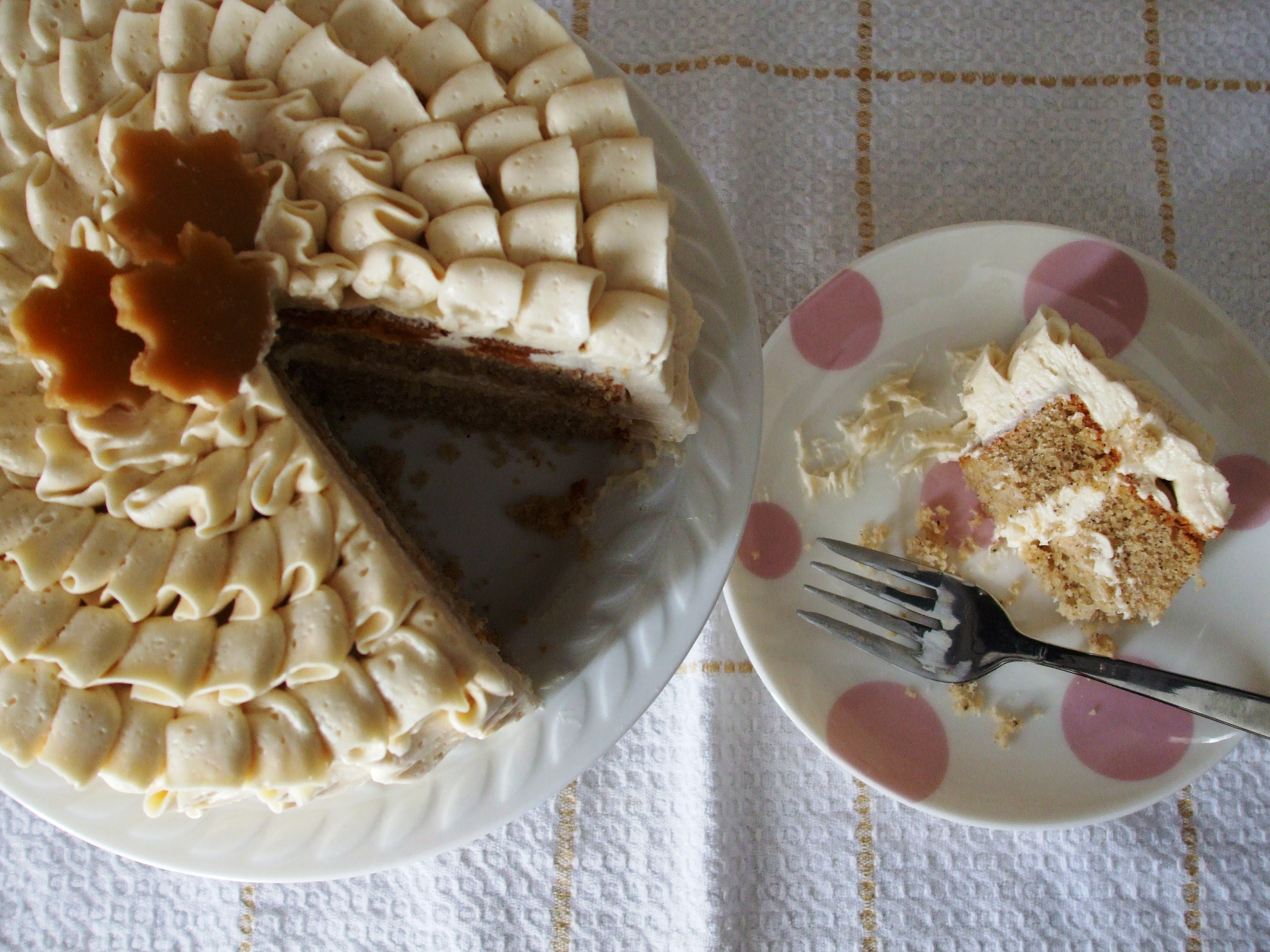 Gluten Free Maple Cardamom Ruffle Cake