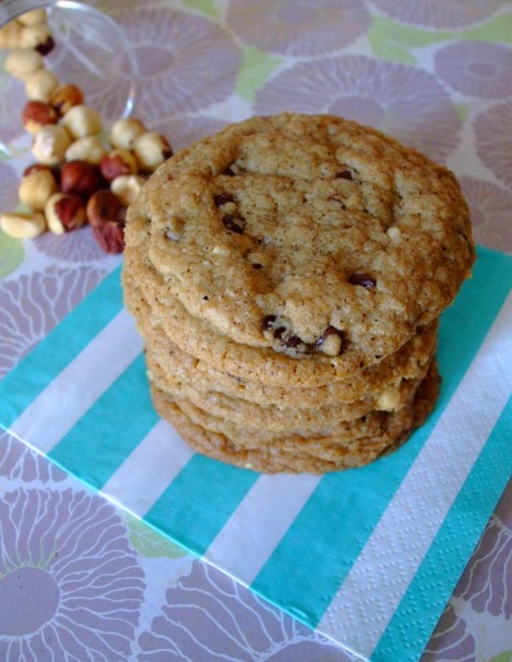 Gluten Free Browned Butter Chocolate Chip Hazelnut Cookies