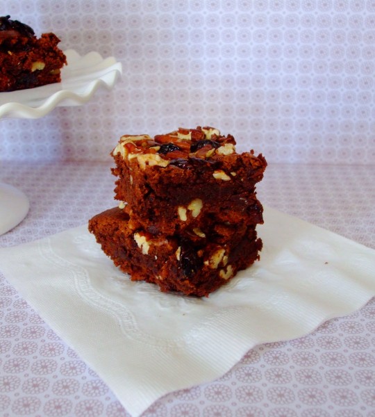 Gluten Free Dairy Free Chewy Cherry Brownies