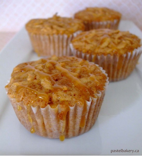 Gluten Free Dairy Free Caramel Apple Spice Muffins