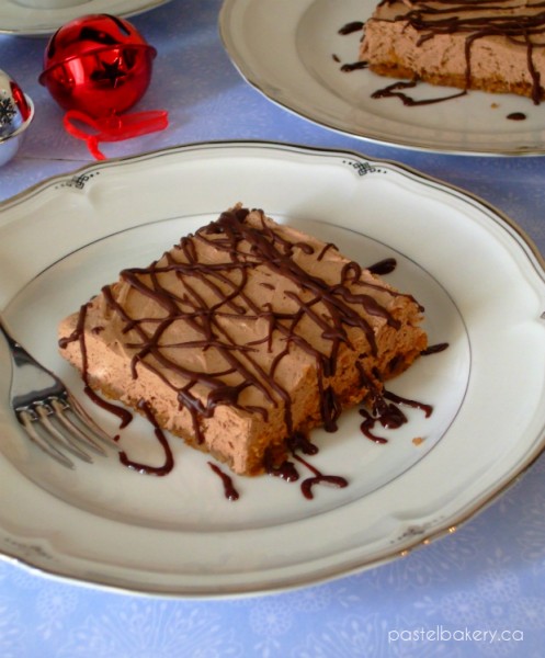 Gluten Free Dairy Free No-Bake Chocolate Gingerbread Cheesecake