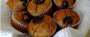 Gluten Free Dairy Free Almond Butter Blueberry Muffins